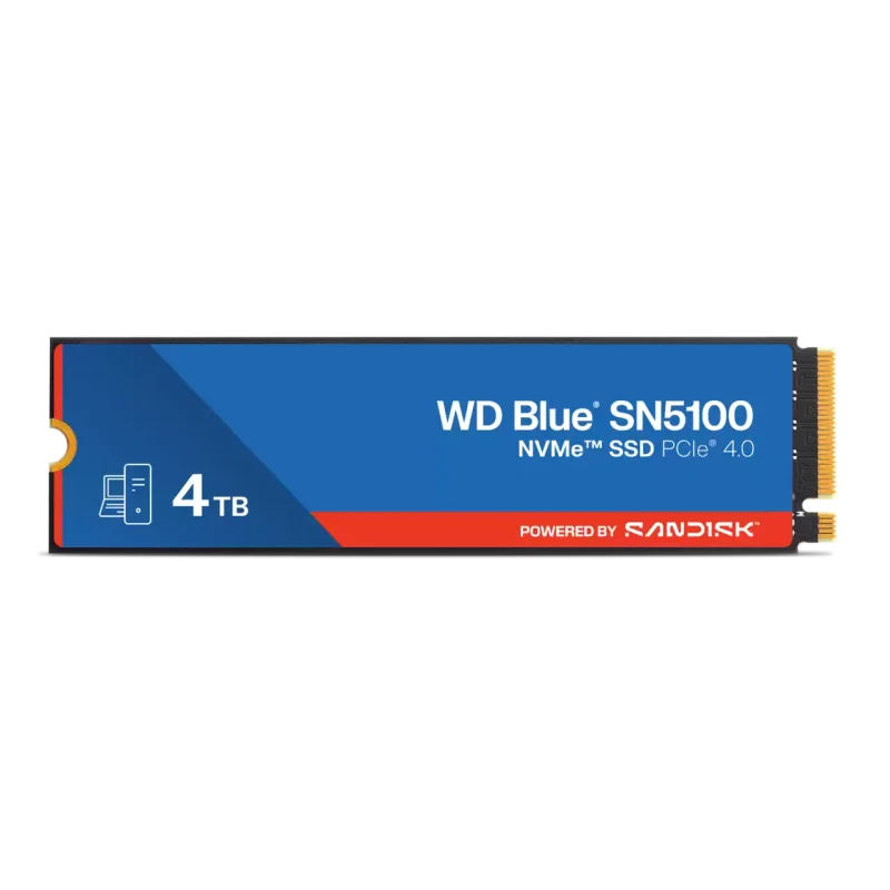 WD Blue SN5100 - M.2 PCIe Gen4 NVMe SSD - 4TB