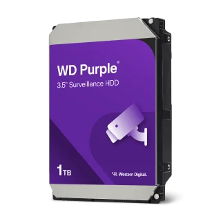 WD Purple - 3.5" Surveillance HDD - 1TB SATA