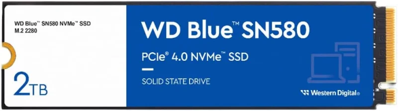 WD Blue SN580 - M.2 PCIe Gen4 NVMe SSD - 2TB