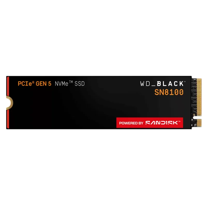 WD Black SN8100 - M.2 PCIe Gen5 NVMe SSD - 8TB