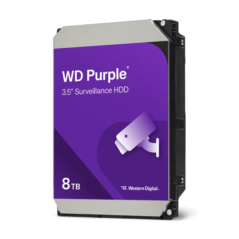 WD Purple - 3.5" Surveillance HDD - 8TB SATA