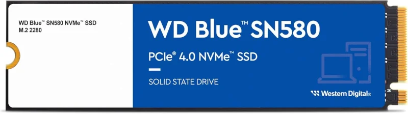 WD Blue SN580 - M.2 PCIe Gen4 NVMe SSD - 1TB