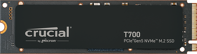 Crucial T700 - M.2 PCIe Gen5 NVMe SSD - 1TB