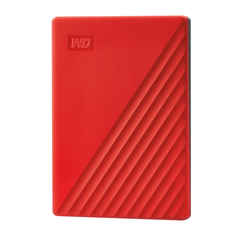 WD My Passport - External Portable HDD USB 3.0 - 2TB Red