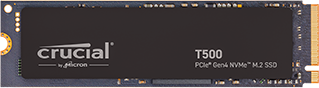 Crucial T500 - M.2 PCIe Gen4 NVMe SSD - 500GB