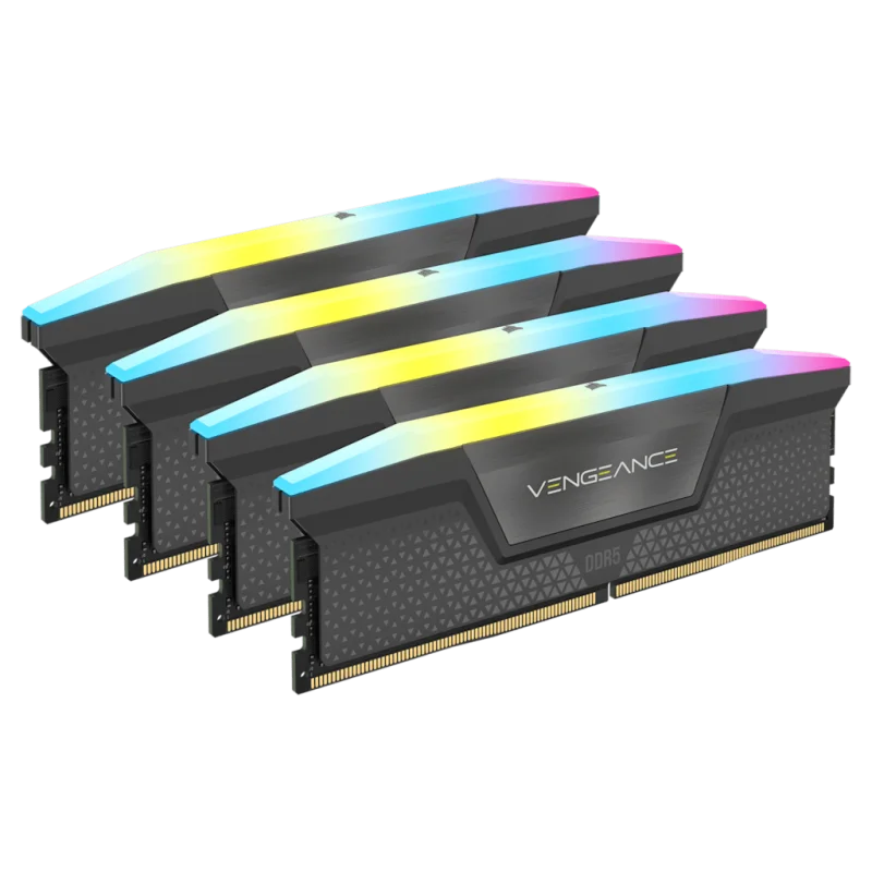 Corsair Vengeance RGB DDR5 6000MT/s CL36 - 64GB (4x16GB) Gray