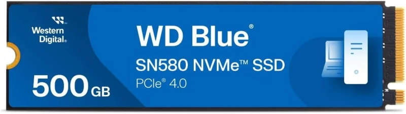 WD Blue SN580 - M.2 PCIe Gen4 NVMe SSD - 500GB