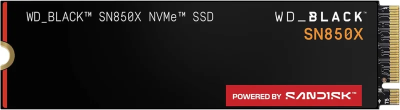 WD Black SN850X - M.2 PCIe Gen4 NVMe SSD - 2TB