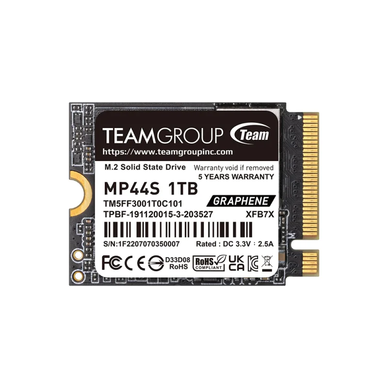 TeamGroup MP44S 2230 - M.2 PCIe Gen4 NVMe SSD - 1TB