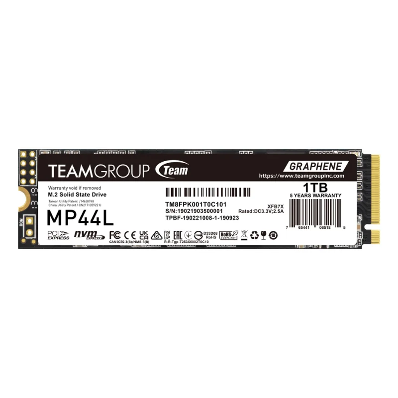 TeamGroup MP44L - M.2 PCIe Gen4 NVMe SSD - 1TB